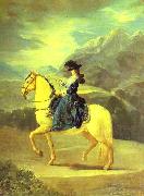 Francisco Jose de Goya Equestrian Portrait of Dona Maria Teresa Vallabriga oil